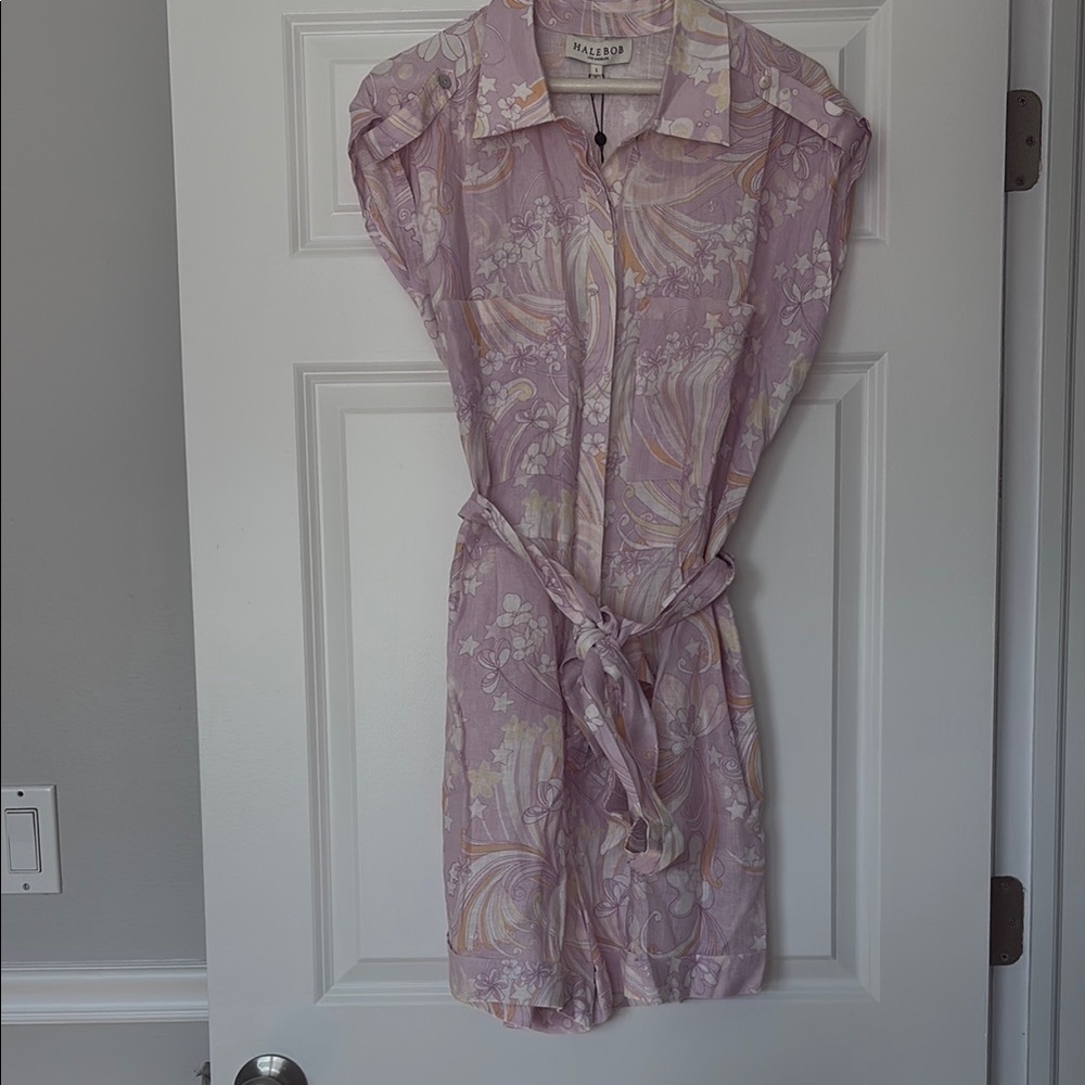 NWT Hale Bob Lilac Floral Romper